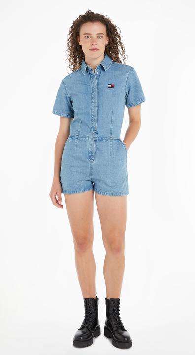 Actual product image Tommy Hilfiger Tjw Badge denim playsuit for women (XS)