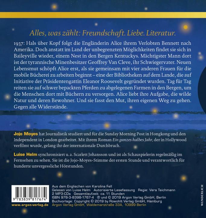 Produktbild Wie ein Leuchten in tiefer Nacht (Jojo Moyes, Luise Helm, Karolina Fell, Deutsch)