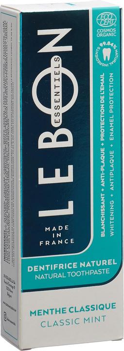 Actual product image Lebon Organic toothpaste classic mint (80 ml)