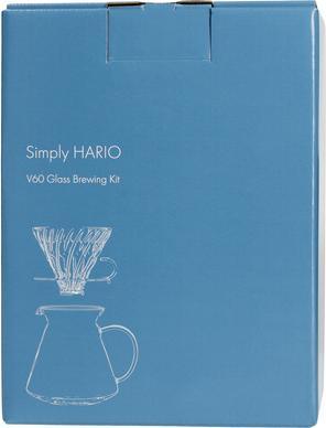 Immagine prodotto Hario Kit per la preparazione della birra in vetro V60 - Set Birraio in vetro + Server + Filtro (0.60 l)