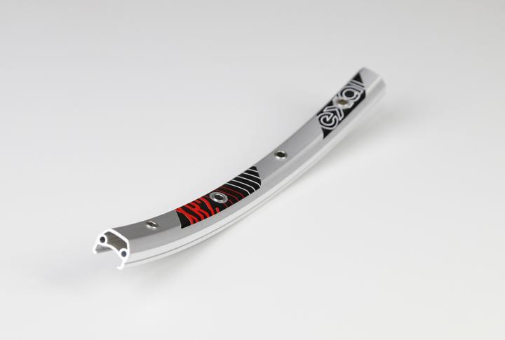 Actual product image Ryde EXAL XR2 rim, (13-622) 700C, double eyelets, silver (28")