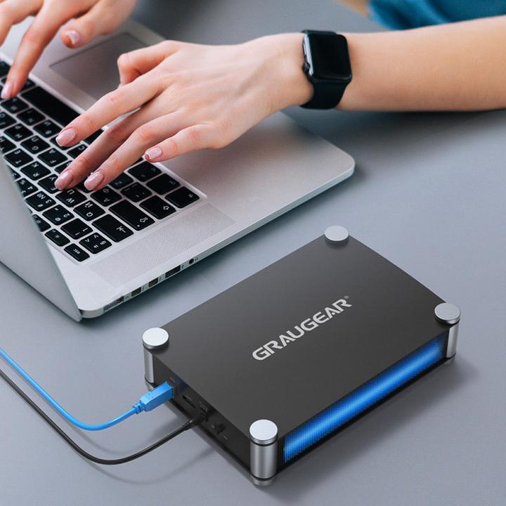Image du produit Graugear Boîtier de lecteur externe 5,25" SATA Blu-Ray/DVD/CD (5.25")