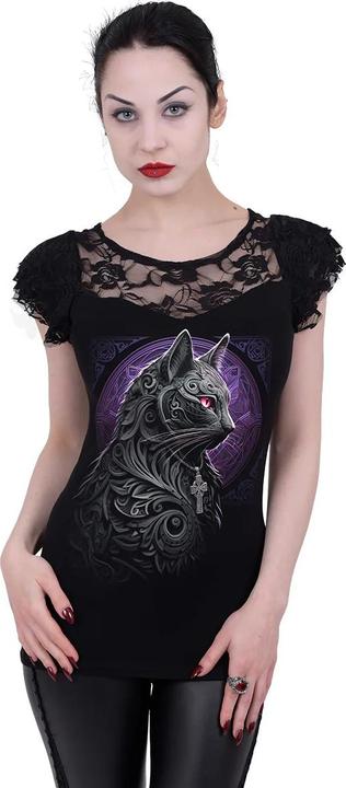 Immagine prodotto Spiral Celtic Whiskers Maglietta Pizzo Sovrapposto Donna (4XL)