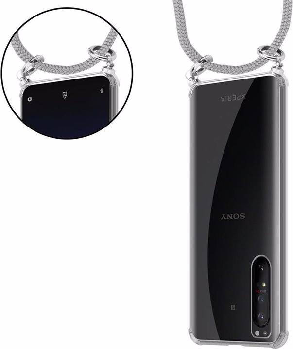 Produktbild Cadorabo TPU Handy Kette SILBER Cover