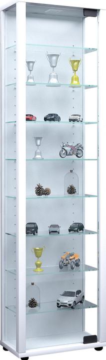 Produktbild VCM Sammel Stand Vitrine Holz Glas Edana Maxi (33 x 18 x 115 cm)