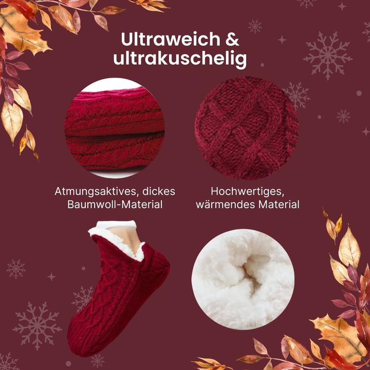 Image du produit Hermex Hausschuhe Gr. 39-42 Wintersocken Kuschelsocken Fuzzy-Socken Pantoffeln (39, 40, 41, 42)