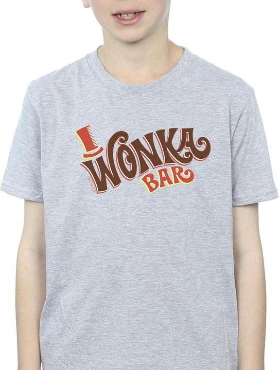 Immagine prodotto Willy Wonka & the Chocolate Factory Bar Logo Maglietta Ragazzi (140, 146)