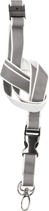 Actual product image Tarifold Lanyard for badge holder/name badge, W 20 x H 550 mm, reflective, white or ge...