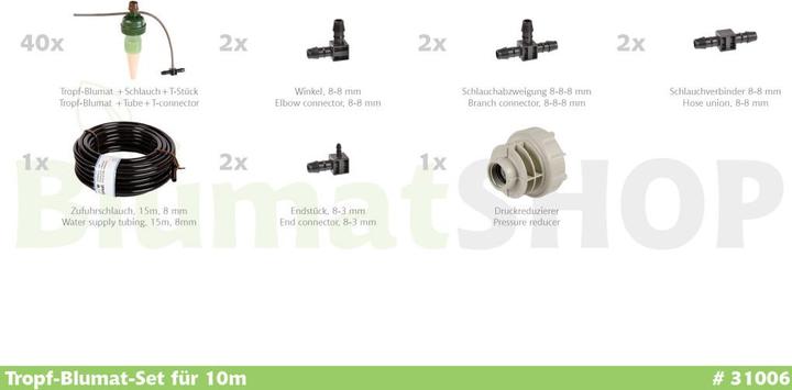 Produktbild Blumat Tropfset 10m (Tropfbewässerung Set)