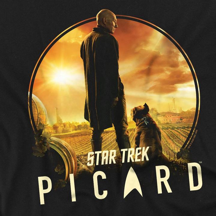 Actual product image Star Trek: Picard Mens A Man and His Dog T-Shirt (XL)