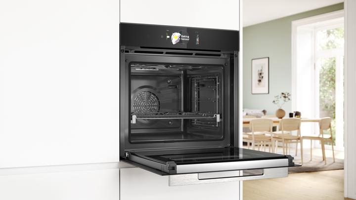Produktbild Bosch Hausgeräte Serie 8, Einbau-Backofen, 60 x 60 cm, Schwarz, HBG778NB1