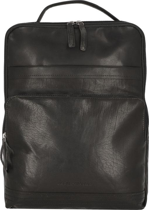 Actual product image Spikes & Sparrow & Sparrow Authentic Leren Laptop Rugtas - 17 inch - Zwart (13 l)