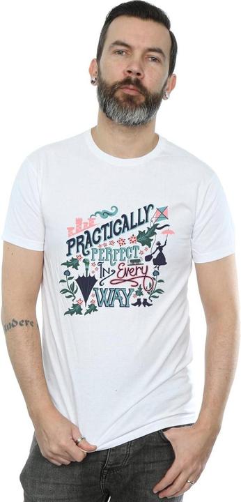 Actual product image Disney Mens Mary Poppins Practically T-Shirt (L)
