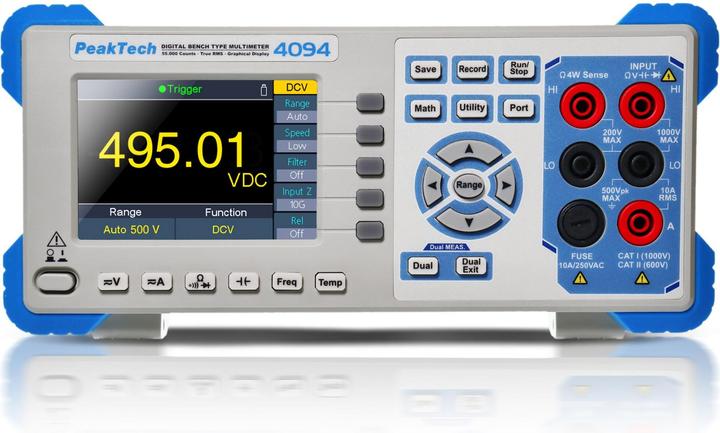 Actual product image Peaktech P 4094 Graphical desktop multimeter (CAT I 1000V)