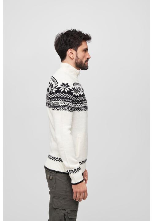 Actual product image Brandit Norwegian cardigan size S colour white (S)