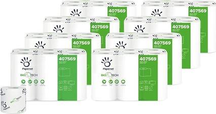 Actual product image Papernet 2-lg pulp, 8 x 12 rolls, 165 sheets SUPERIOR BIO White Micro ECO (12 x)