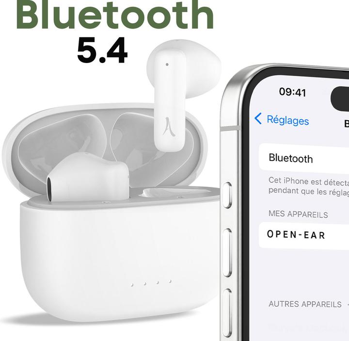 Produktbild Akashi Ecouteurs True Wireless Blancs (30 h, Kabellos)