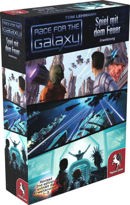 Immagine prodotto Pegasus 53023G - Race for the Galaxy: Playing with Fire, età 12+ (IT espansione 1-3) (Tedesco)