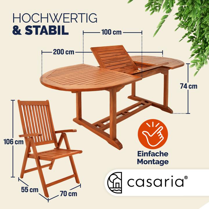 Produktbild Casaria Gartenmöbel Set (100 cm)