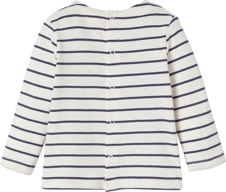 Image du produit Vertbaudet Bio-Kollektion: Baby Ringelshirt mit langen Ärmeln (74)