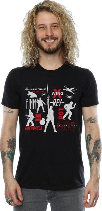 Image du produit Star Wars - T-shirt THE LAST JEDI REBELLION SILHOUETTES - Homme (3XL)
