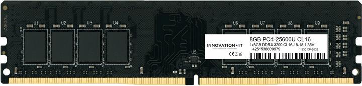 Actual product image Innovation IT 3200 8GB CL16-18-18 1.35V LD 8-chip memory module 1 x 8 GB DDR4 3200 MHz (1 x 8GB, 3200 MHz, DDR4-RAM, DIMM)