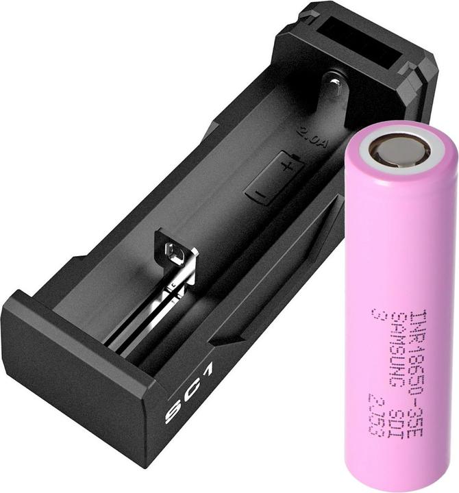 Actual product image Samsung Battery and charger suitable for Pard Night Vision Night Scope NV007A (Rechargeable battery, Charger)