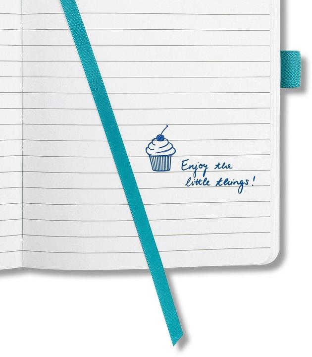 Valeurs nutritives et ingrédients Jolie Cahier JN103 A5, ligné, Aqua (A5, À rayures, Couverture rigide)