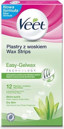 Veet depilatory wax strips for dry skin 12pcs. (12 ml, 12 x, 53 g)