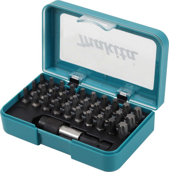 Image du produit Makita P-73352 Jeu de bits 31 parties TORX intérieur (Six pans creux TX M7, Rond à six pans creux TX M8, Six pans creux TX M9, Six pans creux TX M10, Six pans creux TX M15, Six pans creux TX M20, Six pans creux TX M25, Six pans creux TX M27, Six pans creux TX M30, Six pans creux TX M40)