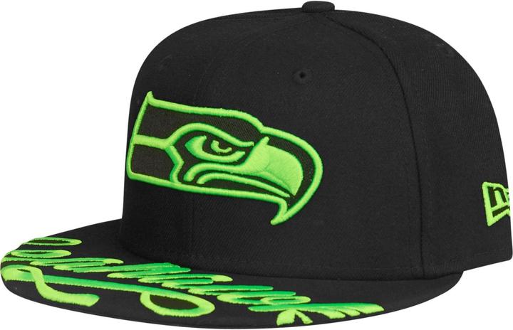 New Era 59Fifty Cap - NEON SCRIPT Seattle Seahawks - 7 3/8