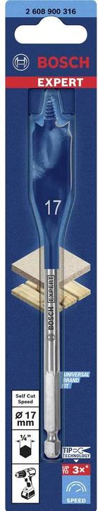 Image du produit Bosch Professional Zubehör Mèche à fraiser plate Expert SelfCut Speed, 17 x 152 mm (17 millimètres)
