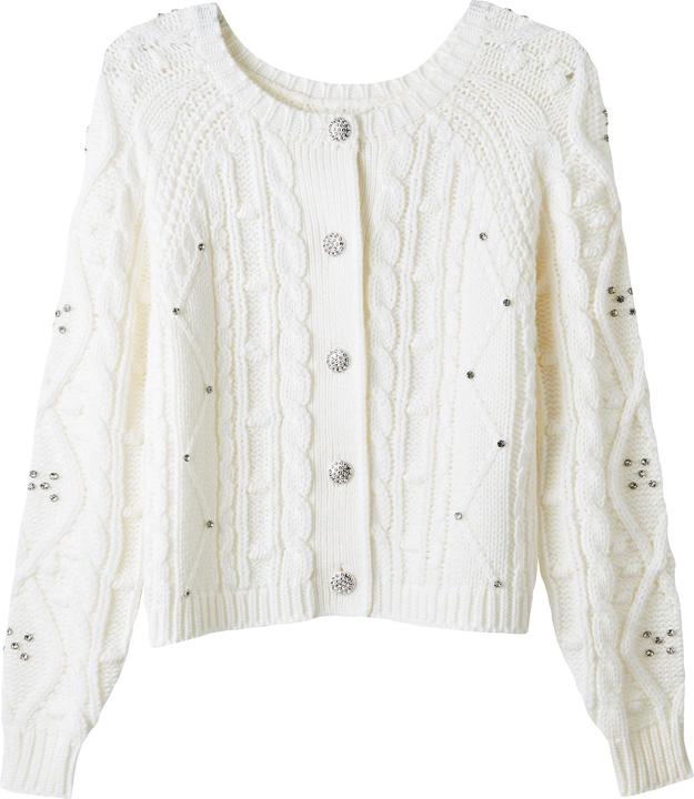 Produktbild Joe Browns Diamanté Embellished Cable Knit Cardigan (44)