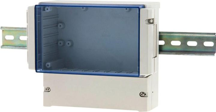 Produktbild RND Components PCB-Gehäuse 296x158x281mm Grau/transparent blau ABS / Polycarbonat IP65 (Gehäuse)