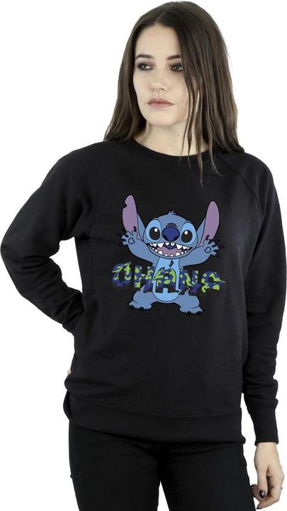Produktbild Disney Lilo And Stitch Ohana Blue Glitch Sweatshirt (XL)