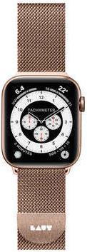 Immagine prodotto Laut Steel Loop Gold LAUT AWL ST GD Fascia in acciaio inossidabile per Apple Watch (Magnesio, Silicone, Acciaio inossidabile)
