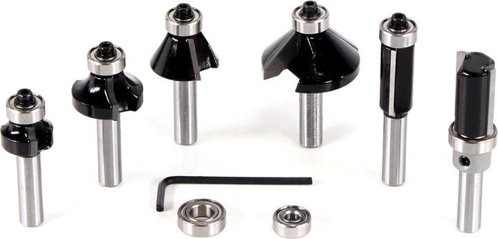 Immagine prodotto Bosch Professional Zubehör Set di frese per bordi. Attacco da 8 mm. 6 pezzi