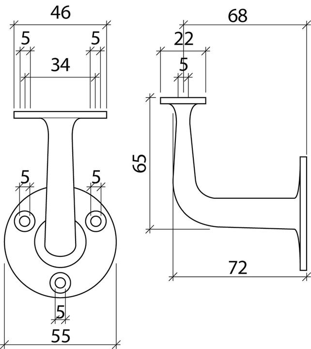 Produktbild Webi Handlaufstützen (1 Stk.)