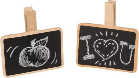 Immagine prodotto Magni Tavoletta di legno mini 7x7cm con clip per etichettatura (7 x 7 cm)