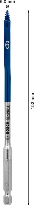 Image du produit Bosch Professional Zubehör Mèche à fraiser plate Expert SelfCut Speed, 6 x 152 mm (6 millimètres)