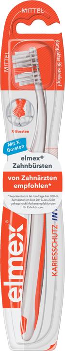 Actual product image Elmex Anti Caries Med. Short Head Toothbrush (Medium, 1 x)