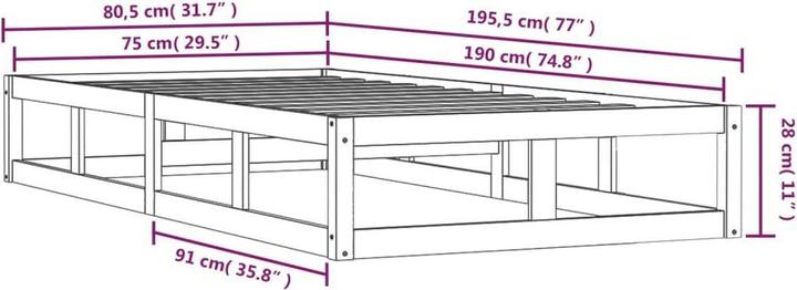 Produktbild VidaXL Nelek (75 x 190 cm)