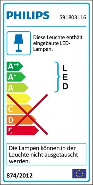 Energy Label Philips Arbour (800 lm)