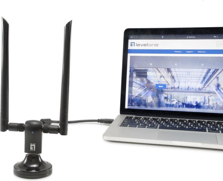 Actual product image LevelOne WUA-1810E network adapter (USB)