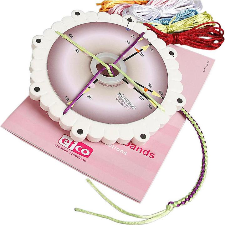 Produktbild Efco Kumihimo Bastelset: Grundausstattung (17 cm, Kunststoff, Papier)