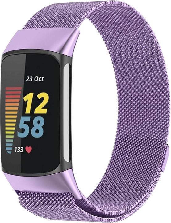 Image du produit Cover-Discount Fitbit Charge 6 - Bracelet magnétique de remplacement Milanese (Acier inoxydable)