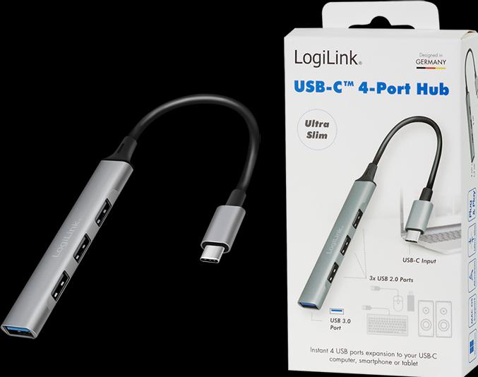 Produktbild LogiLink UA0392 (USB-C, 4 Ports)