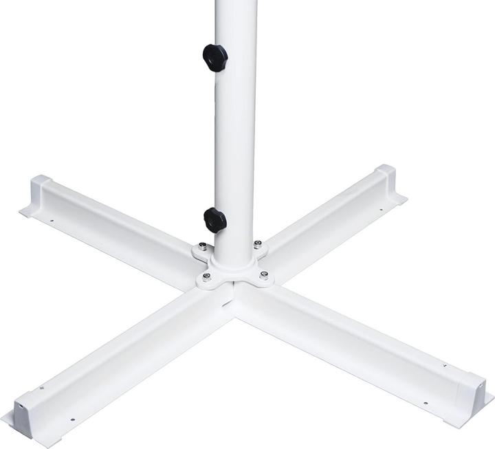 Immagine prodotto Mendler Ombrellone Meran II, ombrellone da gastronomia, Ø 5m poliestere/palo in alluminio bianco 28kg - (5 m)