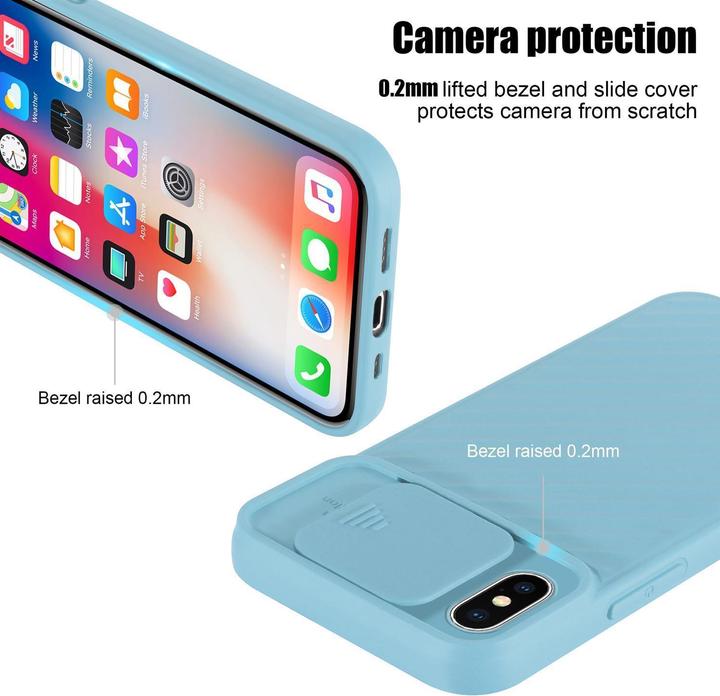 Immagine prodotto Cadorabo Cover in TPU con protezione della fotocamera (Apple iPhone X)