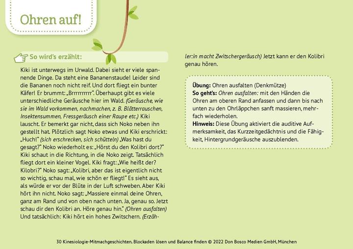 Produktbild Hock:30 Kinesiologie-Mitmachgeschichten (Nina Hock, Deutsch)